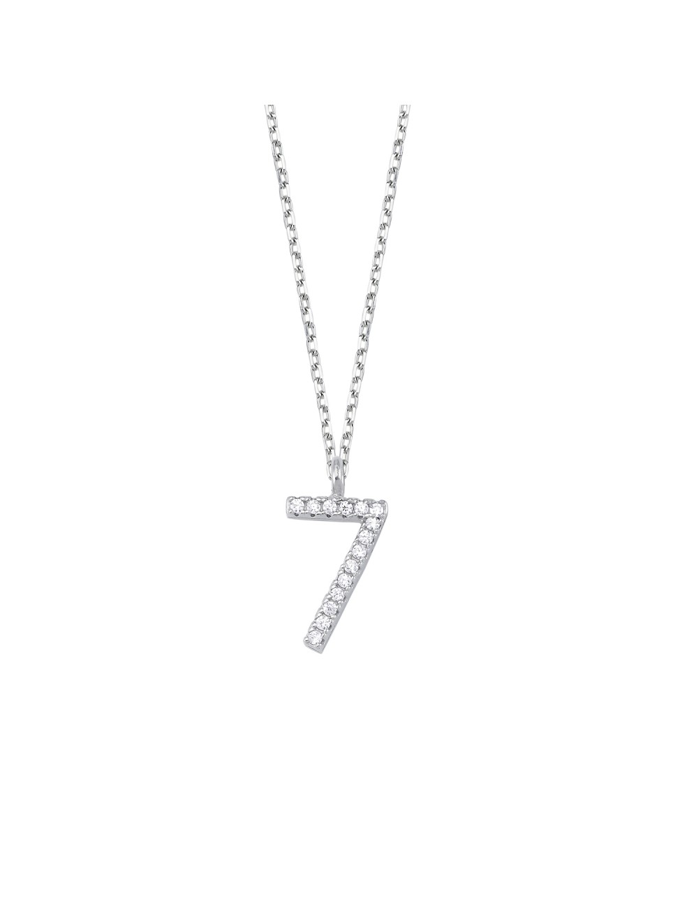 The Black Bow Sterling Silver Large Polished Number 5 Necklace - 24 Inch -  Walmart.com
