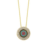 Collier Oeil (contour blanc)