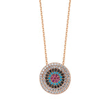 Collier Oeil (contour blanc)
