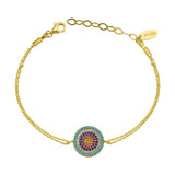 Bracelet Oeil (Contour Bleu)