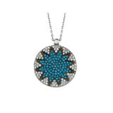 Collier Soleil (bleu)