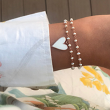 Bracelet double coeur