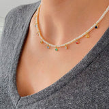 Collier Lison (multicolore)