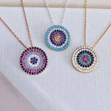 Collier Oeil (contour blanc)