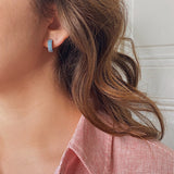 Créoles épaisses Oya (bleues)