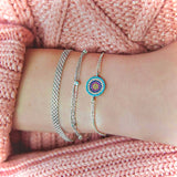 Bracelet Oeil (Contour Bleu)